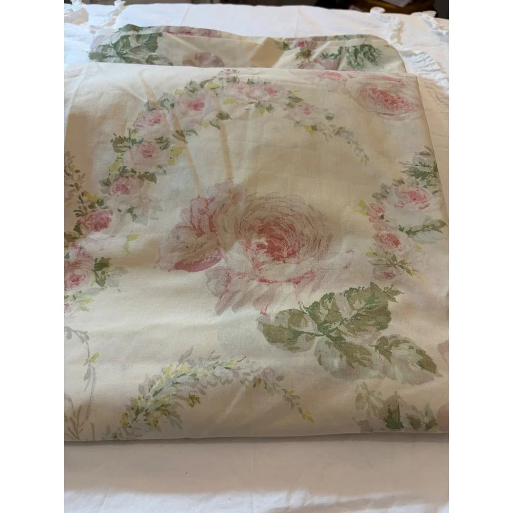 Vintage Springmaid Bill Blass Windermere Collection Queen Sheet Set Floral 3 Pc